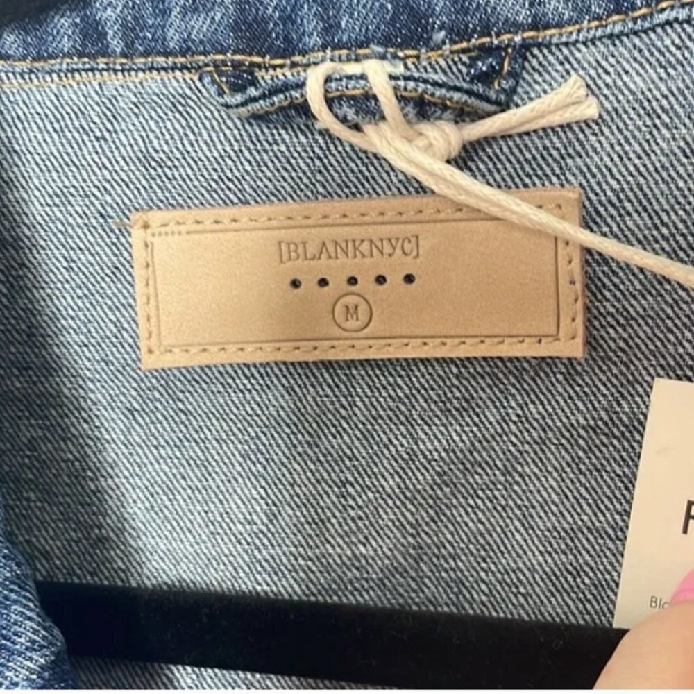 NWT Blank NYC Distressed Denim Jacket - Picture 7 of 12